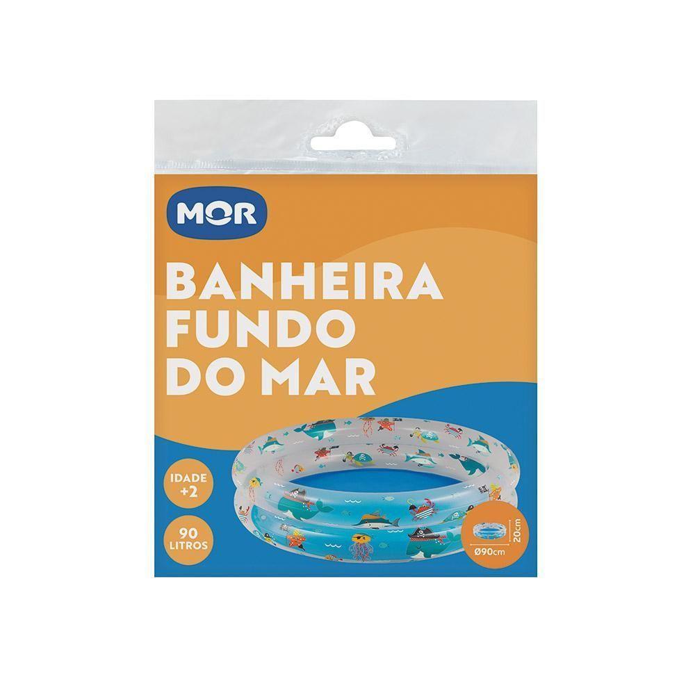 Banheira Inflável Infantil Fundo Do Mar 90 Litros Mor - 2