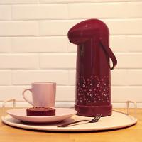 Garrafa Térmica De Pressão Nobile 1 Litro Cores Mor Rubi - 2