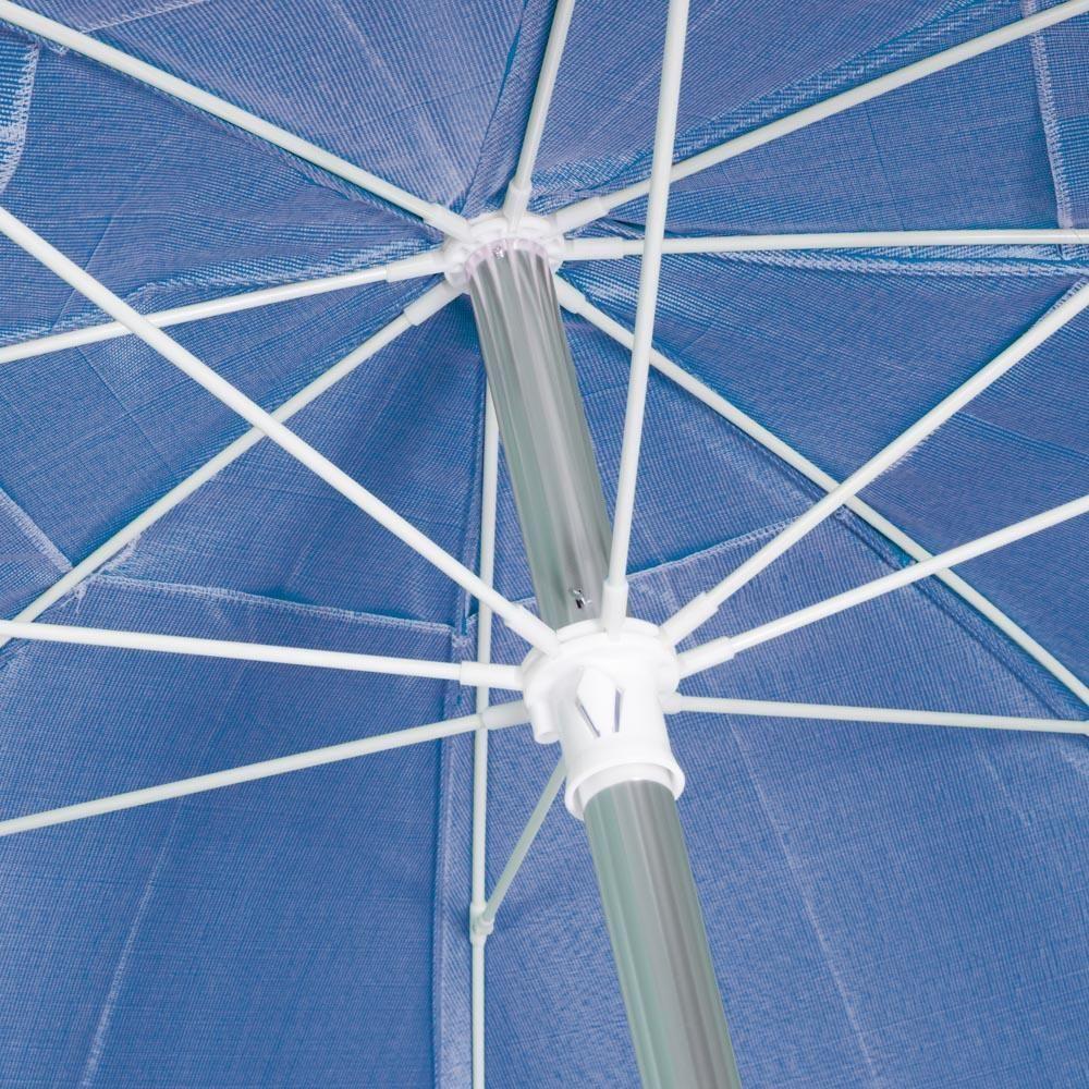 Guarda-sol Ombrelone Bagum Premium Fps 100 2,40m Mor Azul - 2