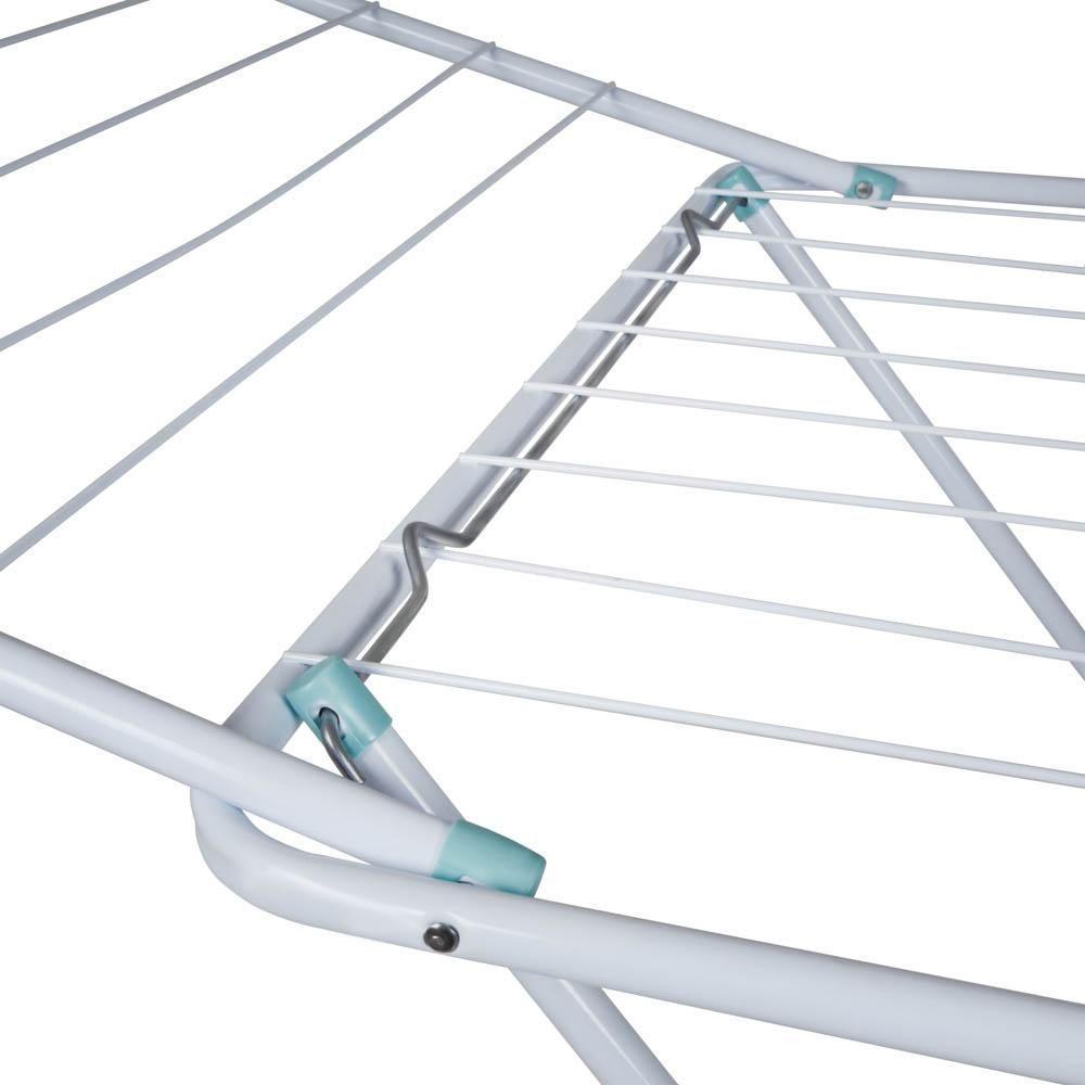 Varal De Chão Com Abas Maxi Gigante 25 Kg 16,2m Cores Mor Branco - 4