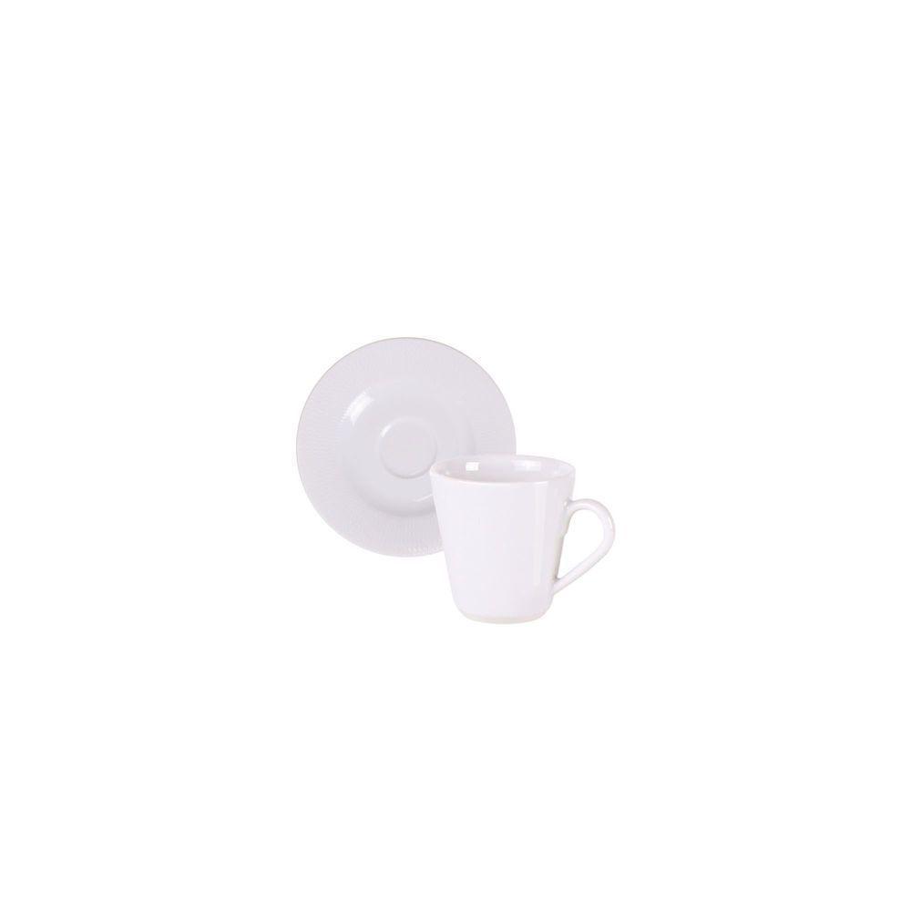 Conjunto Xícara Pires Café Tramontina Mesh Porcelana 70ml Tramontina - 1