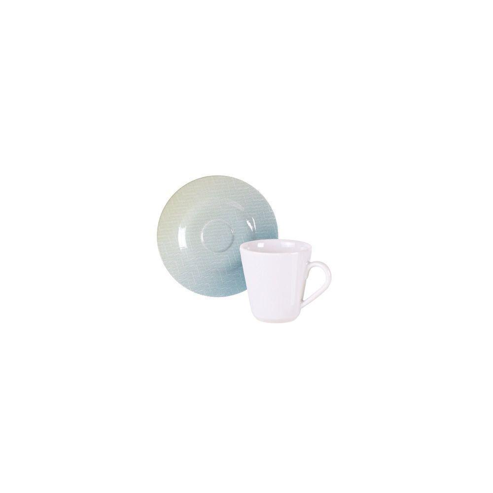 Conjunto Xícara Pires Café Tramontina Polaris Porcelana 70ml Tramontina - 1