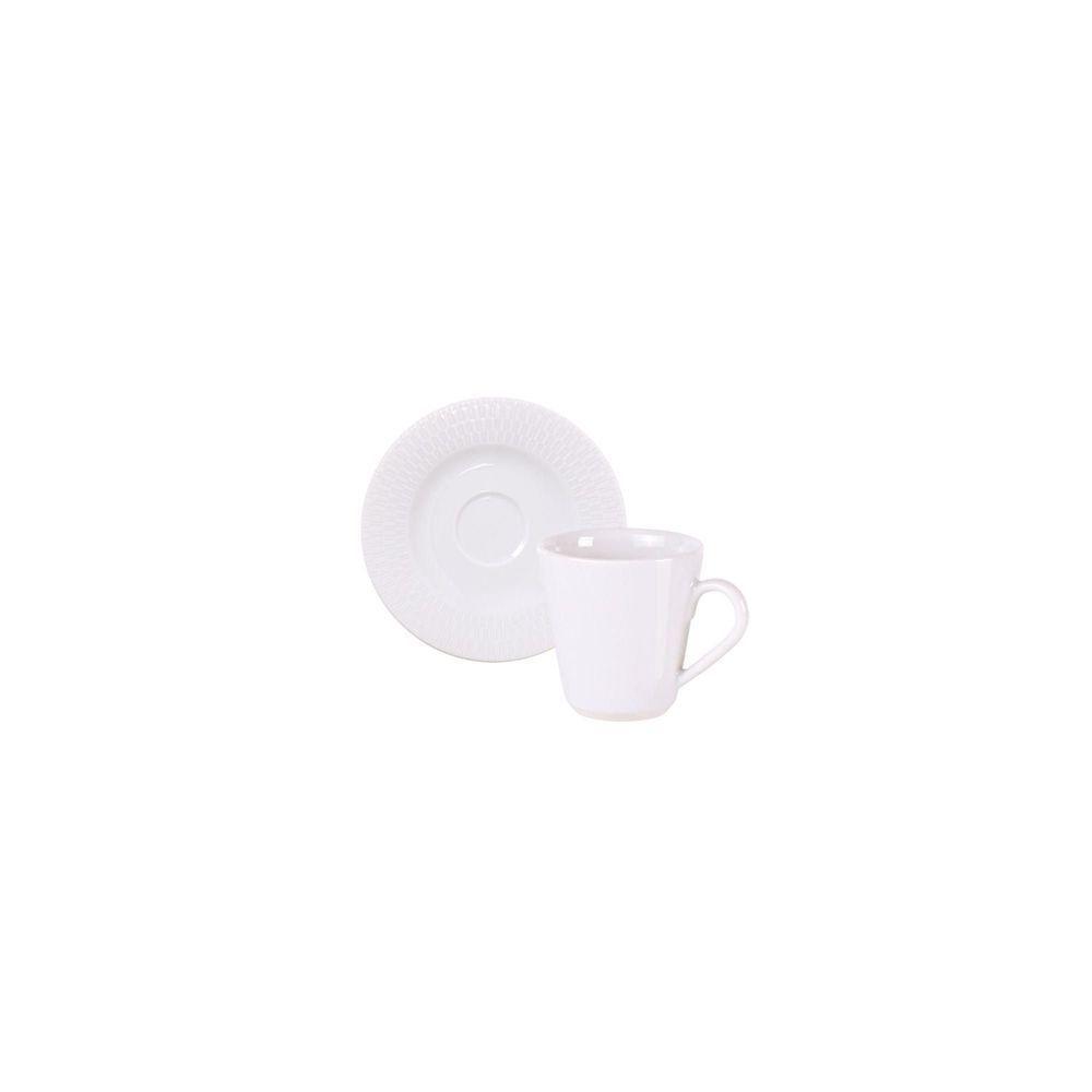 Conjunto Xícara Pires Café Tramontina Santorini Porcelana 70ml Tramontina - 1