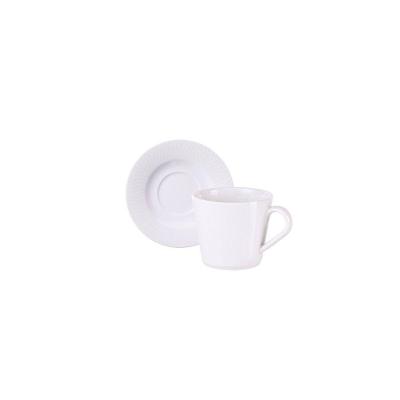 Conjunto Xícara Pires Chá Tramontina Santorini Porcelana Decorada 185ml Tramontina