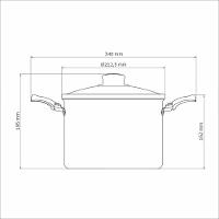 Panela Caldeirão Tramontina Turim 20cm Chumbo Alumínio Antiaderente Starflon Max Tramontina - 4