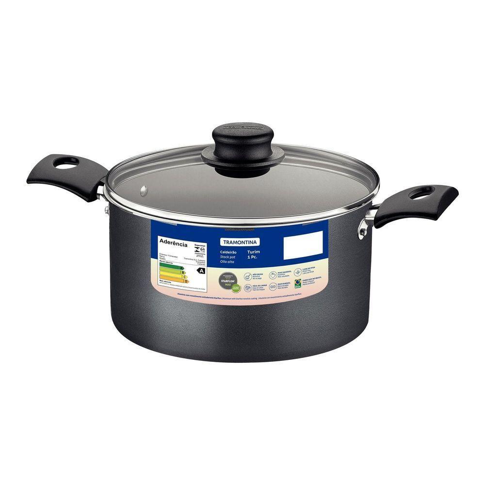 Panela Caldeirão Tramontina Turim 24cm Chumbo Alumínio Antiaderente Starflon Max Tramontina - 2