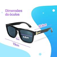 Relogio Digital Infantil Criança Led + Oculos Sol + Caixa Original Qualidade Premium Silicone Azul