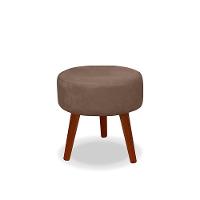 Kit C/ 01 Namoradeira Opala + 02 Puffs Redondo Danny + 02 Almofadas Suede Cappuccino - 8