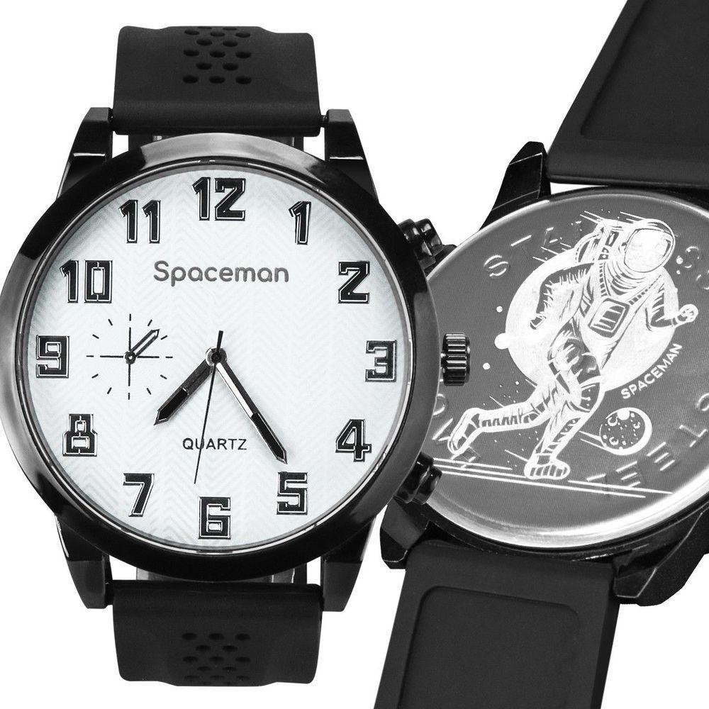 Qualidade Premium Aço Inox Preto Relogio Masculino Original Analogico Presente Social Branco Casual - 1