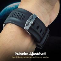 Qualidade Premium Aço Inox Preto Relogio Masculino Original Analogico Presente Social Branco Casual