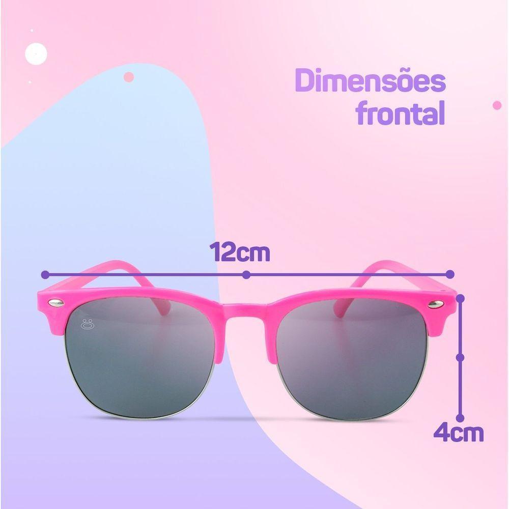 Relogio Digital Rosa Infantil Led + Case Premium + Oculos Qualiadde Premium Original Silicone Menina - 2
