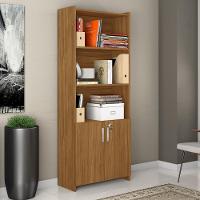 Conjunto Para Escritório 2 Peças Com Mesa De Canto Em L E Armário Freijó Notável Móveis Freijó