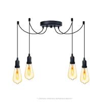 Lustre Aranha Com 4 Pendentes De 2 M + Soquetes - 1