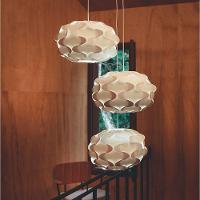 Lustre Com 3 Pendentes Ipanema - Branca - 1