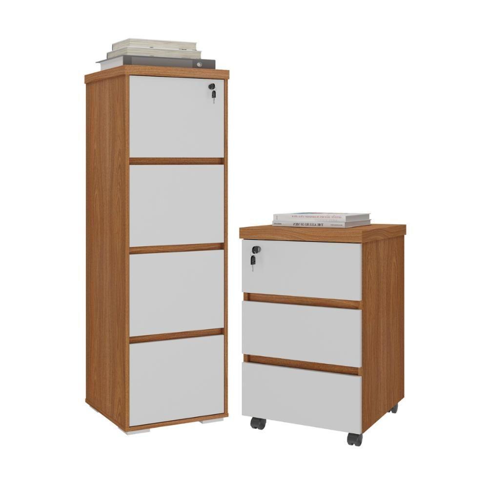 Arquivo E Gaveteiro 3 Gavetas Conde Freijó Branco - 1