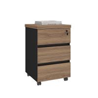 Gaveteiro Com Rodízios E 3 Gavetas Mônaco Freijó Branco - 1