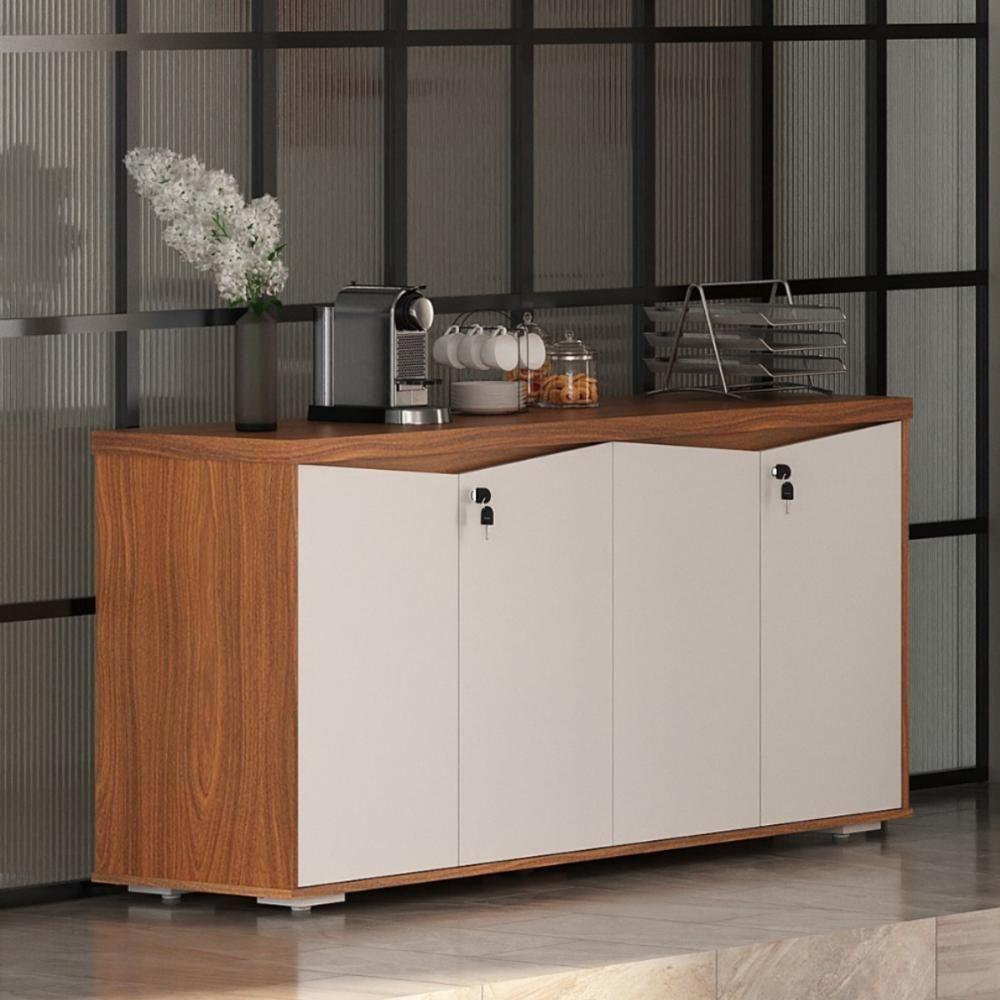 Mesa E Balcão 4 Portas Cuiabá Freijó Branco - 2