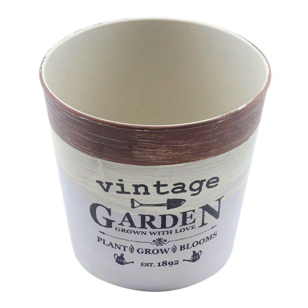 Kit 2 Mini Vasos De Planta Cachepot Estampados Decorados 12,5cm - 2