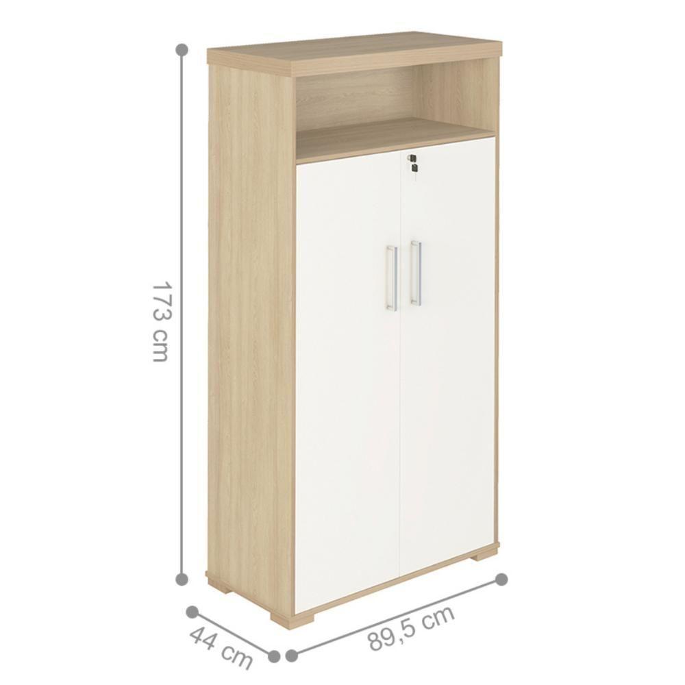 Conjunto Completo Para Escritório Amadora Carvalho Branco - 4