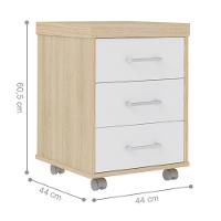 Conjunto Completo Para Escritório Amadora Carvalho Branco - 2