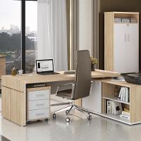 Conjunto Completo Para Escritório Amadora Carvalho Branco - 5