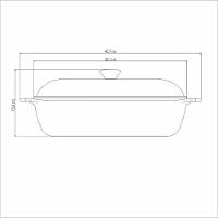 Panela Caçarola Quadrada 28cm 5,5l Tramontina Lyon Azul Alumínio Forjado Antiaderente Dentro E Fora - 3