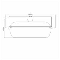 Panela Caçarola Quadrada 28cm 5,5l Tramontina Lyon Azul Alumínio Forjado Antiaderente Dentro E Fora - 4