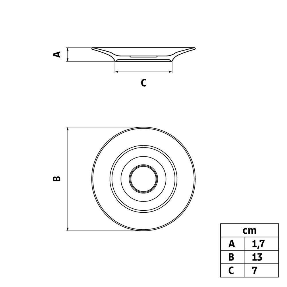 Pires Café Filetada Tramontina Elisa Porcelana Com Borda Dourada Tramontina - 2