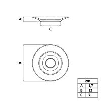 Pires Café Filetada Tramontina Elisa Porcelana Com Borda Dourada Tramontina - 2