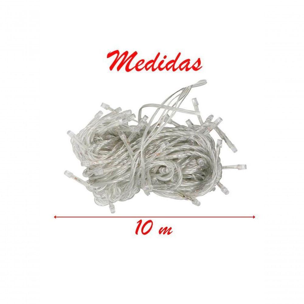 Pisca Cordão De Luz Fio De Luzes Led Azul 10 Metros 220v - 2