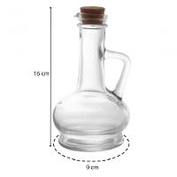 Kit 2 Galheteiros De Azeite Vinagre Molhos Vidro Com Tampa 250ml - 3