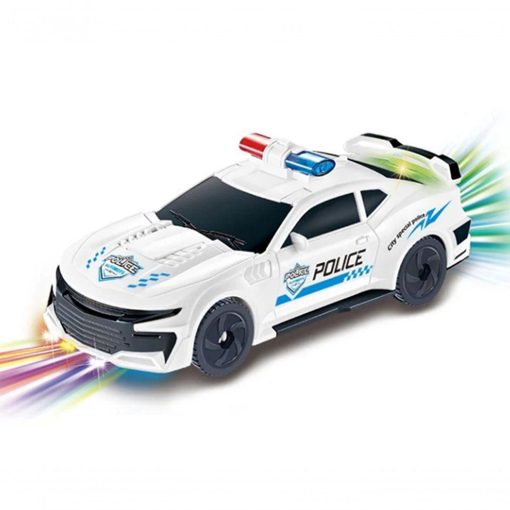 Carro Robô Policial Com Movimento Som E Luzes Brinquedo - 1