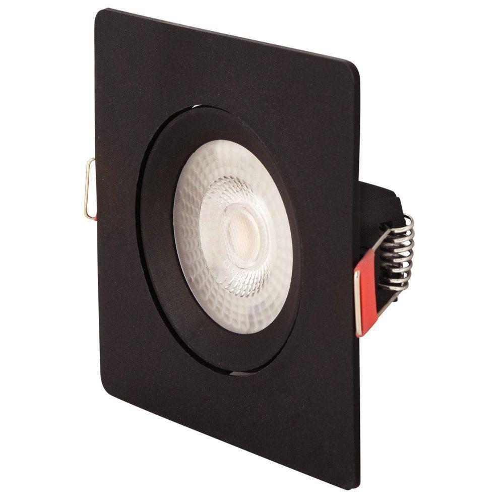 Spot Led Tramontina Quadrado 5 W 3000k Preto Com Luz Amarela Tramontina - 2