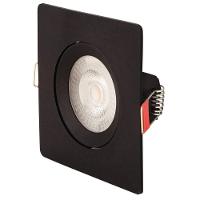 Spot Led Tramontina Quadrado 5 W 3000k Preto Com Luz Amarela Tramontina - 2