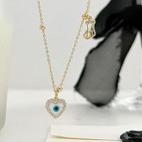 Colar Olho Grego Com Corrente De Bolinhas Banhado A Ouro 18k - 2