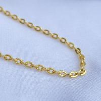 Colar Corrente Elo Cadeado Banhado A Ouro 18k - 70cm - 2