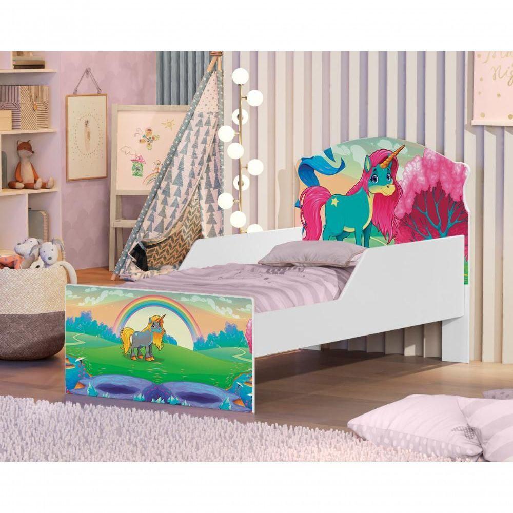 Cama Infantil Paraiso Unicórnio Com Colchão - 2