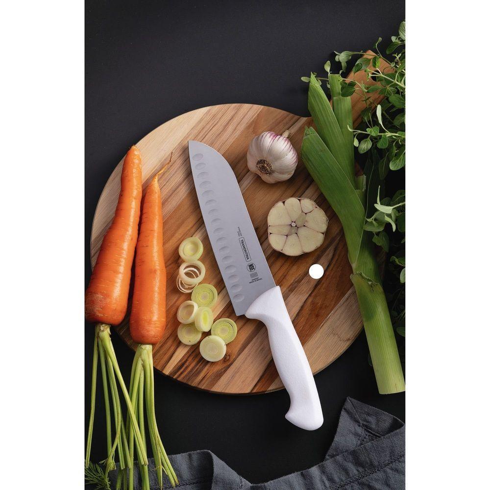 Faca Santoku Tramontina Premium Com Lâmina Aço Inox Cabo Polipropileno Branco 7pol Tramontina - 5