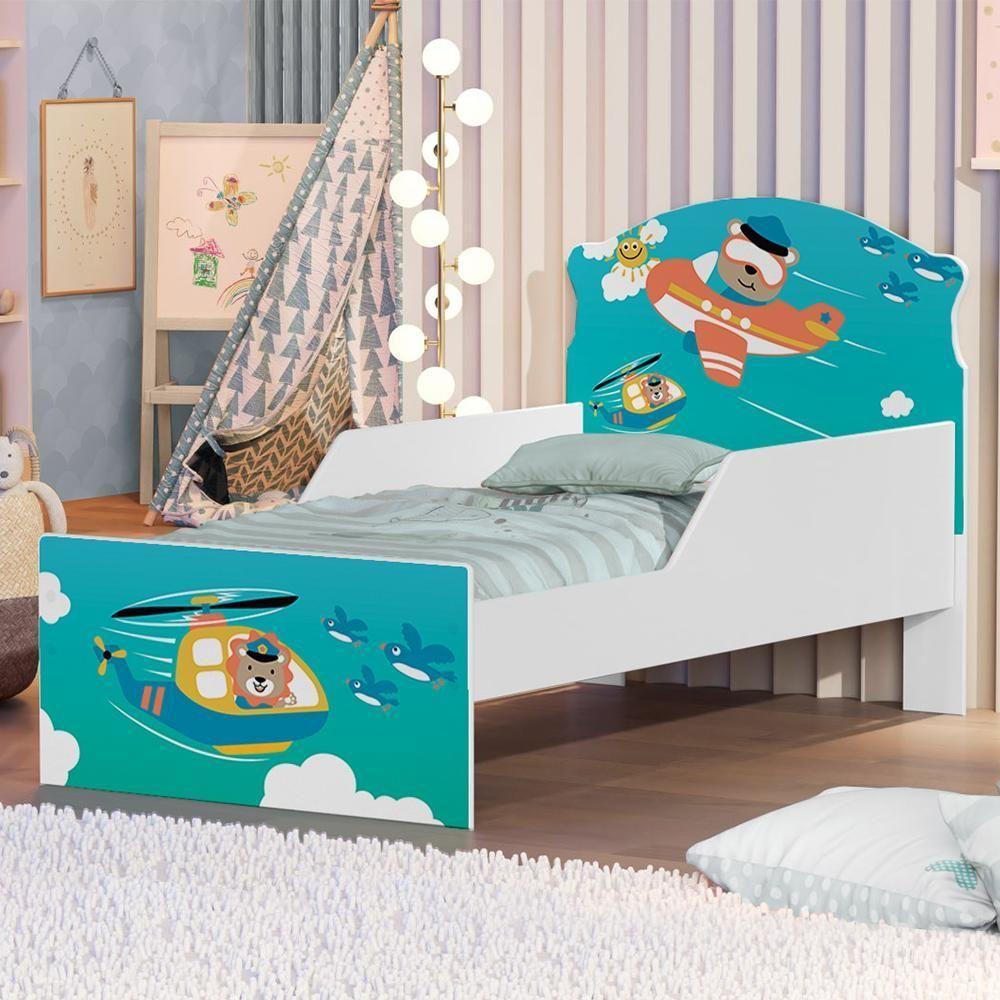Cama Infantil Bichinhos Voadores Com Colchão - 1