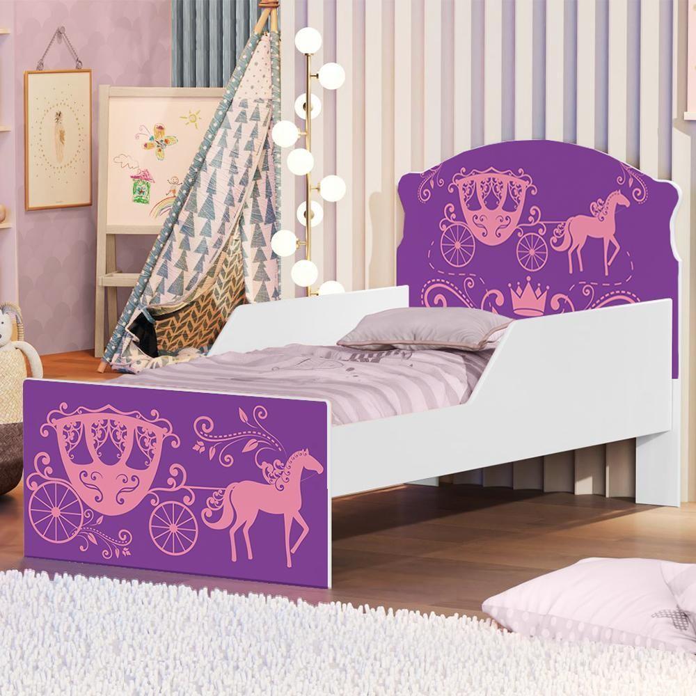 Cama Infantil Carruagem E Cavalo Com Colchão - 1