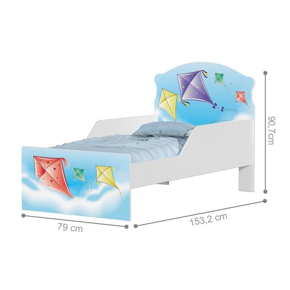 Cama Infantil Pipa No Céu Com Colchão - 4