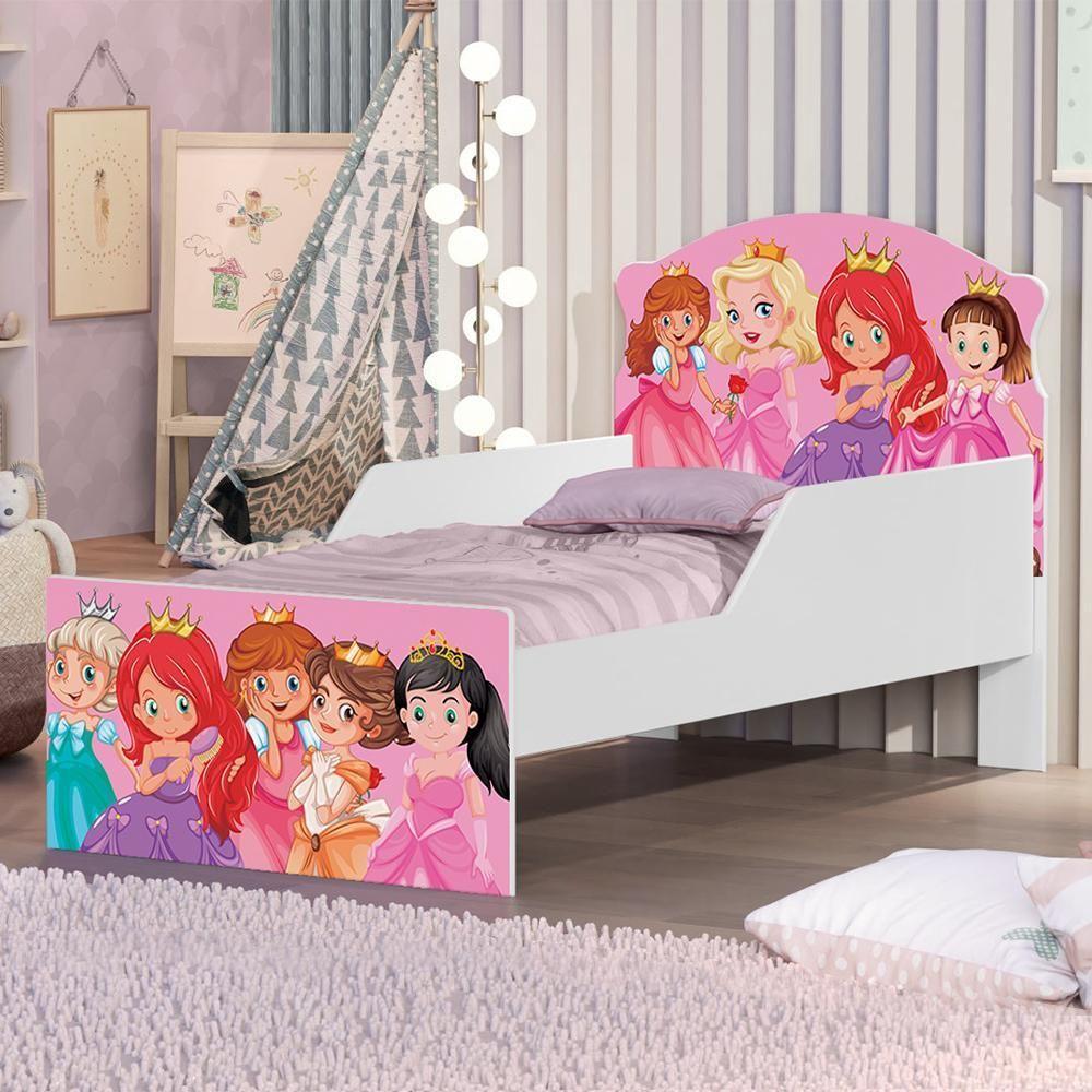 Cama Infantil Turma Das Princesas Com Colchão - 1