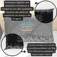Porta Travesseiro Fronha Avulsa Retro Game 70cm X 50cm - Estampa Digital Geek Nerd - 3