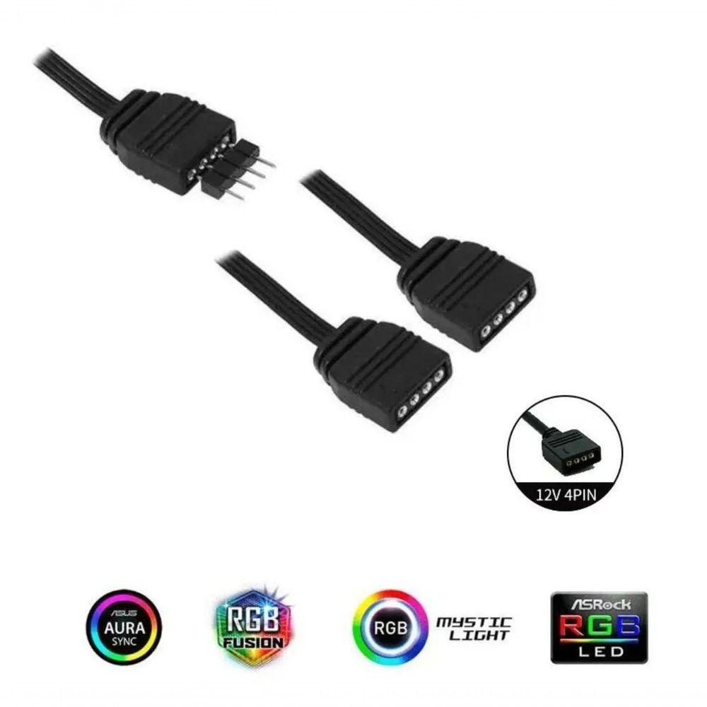 Cabo Molex Rgb 12v 4 Pinos 1 X 2 Saida 4 Pinos 50cm Cm-122 - 2