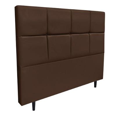 Cabeceira Roma Para Cama Box Queen 160Corino Marrom-D'Rossi