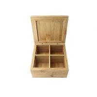 Caixa Quadrada Em Bambu Com 4 Divisórias 26824 - Dynasty - 1