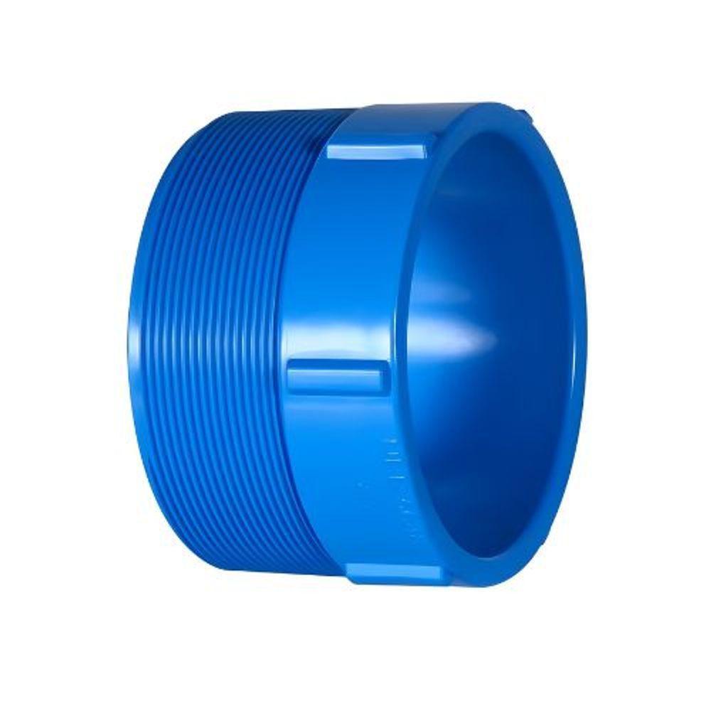 Adaptador 100 X 4 Pol Soldável Com Rosca Macho - Viqua - 1