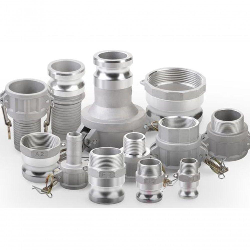 Engate Rápido Alumínio 1.1-2 Pol Acoplador Espigão Ert-c - Camlock - 4