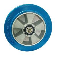 Roda 8x2 Pu Elástico Alta Resistência Pisos Abrasivo Azul 700 Kg - 4
