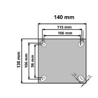 Rodízio Fixo 8x2 De Poliuretano Elástico Movimentação Intensa 700 Kg - 2